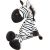 Leantoys Pluszowa Maskotka Przytulanka Zebra Biało Czarna 25cm EDUKAMP