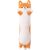 Leantoys Pluszowa Maskotka Pies Shiba Poduszka Podłużna Wałek 60cm LEAN Toys