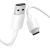 USB 2.0 A to USB-C 3A cable Vention CTQWH 2M (white)