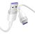 USB 2.0 A to USB-C 6A Vention CTOWF 1M cable (white)
