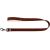 WAUDOG natural leather dog leash 14 mm wide, 122 cm long brown