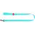 WAUDOG waterproof luminescent dog leash 25mm wide, 183 cm long turquoise
