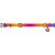Waudog gradient nylon dog collar with QR code, orange , size M