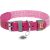 Classic Dog collar with QR code Waudog size M pink