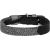 Dog collar made of natural leather and recycled material with QR code Waudog size S, width 15 mm, black Citas preces Dog collar made of natural leather and recycled material with QR code Waudog size S, width 15 mm, black Citas preces