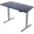 Rakstāmgalds ERGO FIT ar 1 motoru 120x68xH71,5-116cm, melns/sudrabaini pelēks