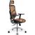 Krzesło biurowe Diablo Chairs Fotel ergonomiczny Diablo V-Basic: czarno-pomarańczowy