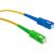Maclean fiber optic patchcord cable, SC/APC-SC/UPC SM 9/125 LSZH, single-mode, length 15m, simplex, G657A2, MCTV-405