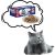 PREVITAL XXL BOX Flavor Mix with Chicken, Veal, Salmon, and Liver in Gravy - Wet Cat Food - 48 x 100g