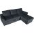Corner sofa bed INGMAR anthracite