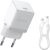 Charger Baseus Palm 20W USB-C + USB-C to USB-C cable 1.0m white P10111602213-01