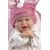 Llorens Lelle zīdainis Mimi 42 cm (spilvens, smejas, runā, ar mānekli, mīkstais ķermenis) Spānija LL74134