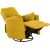 Recliner armchair STINA with swinging and rotating manual mechanism, yellow