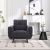 Armchair STEVE dark grey