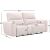 Recliner sofa MATIAS 3-seater with electric mechanism, light beige