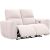 Recliner sofa MATIAS 2-seater with electric mechanism, light beige