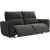 Recliner sofa MATIAS 3-seater with electric mechanism, grey
