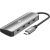 Goobay 76565 Slim 4-Port USB-Hub, USB-C™ auf USB-C™, 10 Gbit/s, Grey Goobay