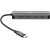 Goobay 76565 Slim 4-Port USB-Hub, USB-C™ auf USB-C™, 10 Gbit/s, Grey Goobay