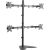 Logilink BP0046 Quad Monitor Desk Stand 13"-32'' Logilink Desk Mount BP0046 13-32 " Maximum weight (capacity) Carrying capacity of each arm: Max. 8 kg  kg Black