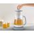 TEFAL Tastea Kettle BJ551B10 Tea Kettle 1400 W 1.5 L Glass 360° rotational base Grey/White