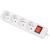 Lanberg Cable Power Strip, 4X French Outlets with Switch, Quality-Grade Copper, 1.5 m PS1-04E-0150-W