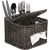 Basket BASILE 18x18xH13,5cm, dark