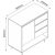 Sideboard HERTA 80x40xH80cm