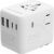 Adapteris Gembird universal travel adapter 70W White
