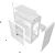 Darkflash M305 Mesh computer case without fans (White)