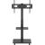 Ergo Office Stand / cart for TV Ergo-Office, max. load 50kg / 5kg shelf, max. VESA 600x400, built-in power strip, black, ER-304 B Крепления для телевизоров