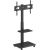 Ergo Office Stand / cart for TV Ergo-Office, max. load 50kg / 5kg shelf, max. VESA 600x400, built-in power strip, black, ER-304 B Крепления для телевизоров