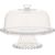 Glass platter 3in1 CAKE PLATE D31xH23cm