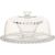 Glass platter 3in1 CAKE PLATE D31xH23cm