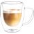 Mugs DOUBLE 2pcs 300ml glass with double wall