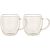 Mugs DOUBLE 2pcs 200ml glass with double wall