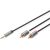 Digitus | Stereo 3.5mm to 2RCA Splitter Y, M to M | DB-510330-018-S | 3.5mm stereo | 2x RCA plug Digitus | Stereo 3.5mm to 2RCA Splitter Y, M to M | DB-510330-018-S | 3.5mm stereo | 2x RCA plug