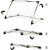 Futbola vārti salokāmi 100X70X70 cm CB Sport 3+ CB43690