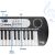 Bontempi Bērnu sintezators 37 taustiņi (USB uzlāde) 54 cm CB47184 Muzikālās rotaļlietas