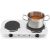 Tristar Free standing table hob KP-6245 Number of burners/cooking zones 2 Rotary White Electric Mini cepeškrāsnis un virsmas