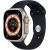 Ремешок для часов Fusion Silicone для Apple Watch 8 | 7 | 6 | 5 | 4 | 3 | 2 | SE (45 | 44 | 42mm) черный Smart pūlksteņu aksesuāri