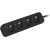Lanberg Cable Power Strip, 4X French Outlets Quality-Grade Copper, 1.5 m PS0-04E-0150-BK