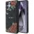 Guess PU Leather 4G Flowers Print Metal Classic Logo MagSafe Case Aizsargapvalks priekš Samsung Galaxy S25 Ultra Neoriģinālie Maciņi