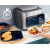 (Ir Veikalā) Ninja SFP700EU Karstā gaisa friteris [Air fryer] Combi Cooker 12in1 pelēks multivārāmais katls