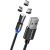 ColorWay Cable 3in1 (Lightning+MicroUSB+Type-C) Magnetic Rotation 540° 2.4А, 1m CW-CBUU037-BK