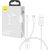 Quick Charge USB to M+L+C  Baseus Superior Data 3.5A 0,5m (White) Data USB kabeļi