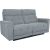 Recliner sofa BOSCO 2,5-seater with electric mechanism, bluish grey