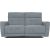 Recliner sofa BOSCO 2,5-seater with electric mechanism, bluish grey