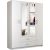 Top E Shop Topeshop ROMANA 160 BIEL bedroom wardrobe/closet 11 shelves 4 door(s) White Шкафы