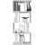 Top E Shop Bookcase FIESTA 4P 59.5x30x140 cm, white